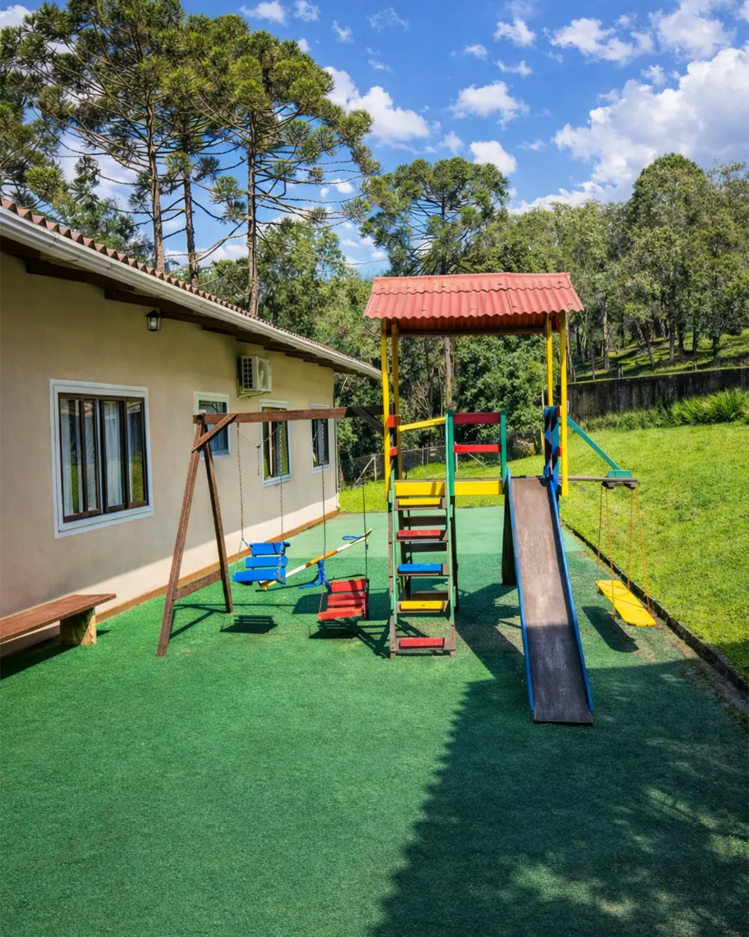 Lago e natureza no Rancho dos Buchmann